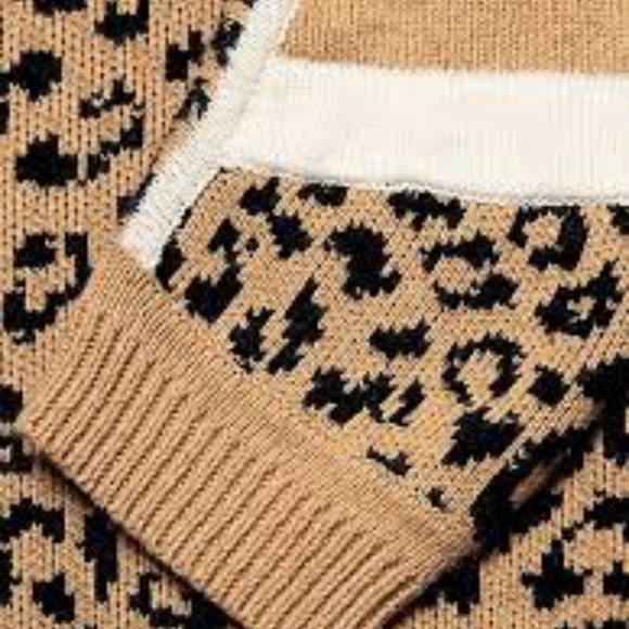 Current/Elliott Duvall Leopard Animal Print Sweater - Picture 9 of 12